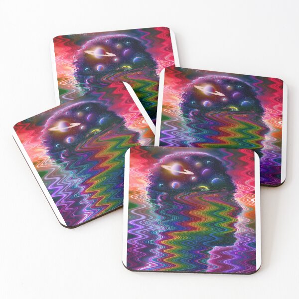 Item preview, Psychedelic Galaxy in Rainbow Waves designed and sold by MongLongStudio.