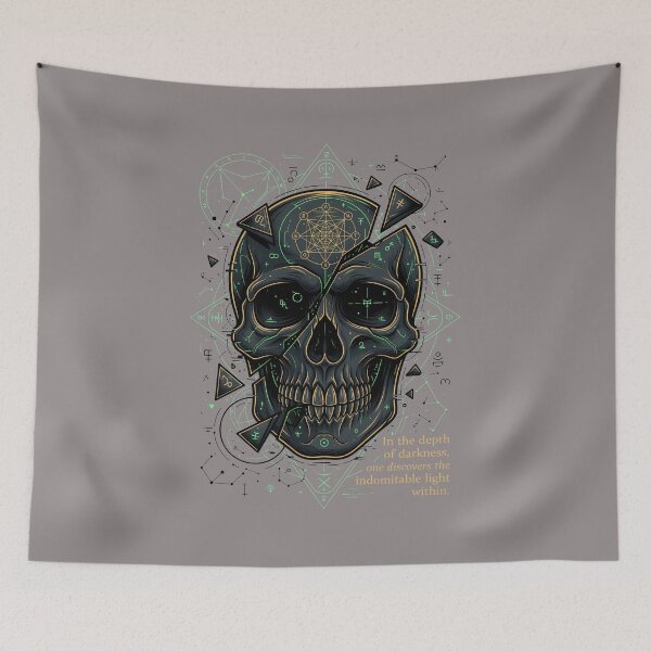 Item preview, Dark Skull Glitch Dual Face Neon Green-55 designed and sold by KennyLangen.