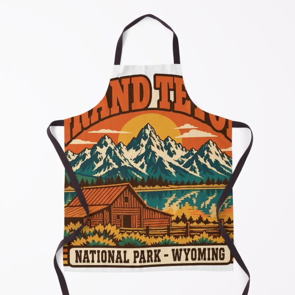 Item preview, Grand Teton National Park Gift - Retro Grand Teton Souvenir designed and sold by RedRubyBubble.