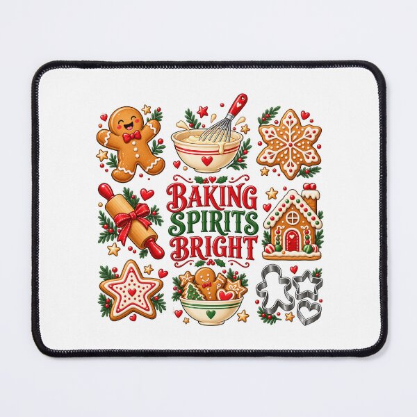 Item preview, Baking Spirits Bright Christmas Cookie Collage designed and sold by skyartdesign.