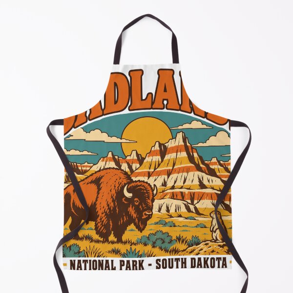 Item preview, Badlands National Park Gift - Retro Badlands Souvenir designed and sold by RedRubyBubble.
