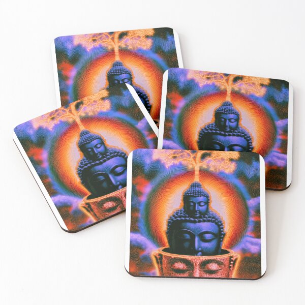 Item preview, Nested Buddhas Under a Flame Tree designed and sold by MongLongStudio.