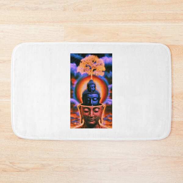 Item preview, Nested Buddhas Under a Flame Tree designed and sold by MongLongStudio.