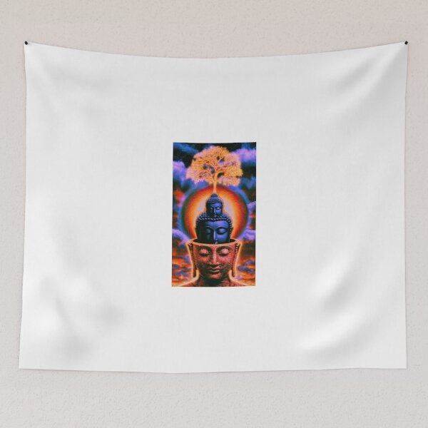 Item preview, Nested Buddhas Under a Flame Tree designed and sold by MongLongStudio.