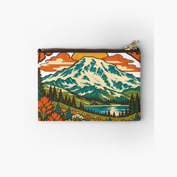 Item preview, Mount Rainier National Park Gift - Retro Mount Rainier Souvenir designed and sold by RedRubyBubble.