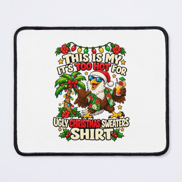 Item preview, Tropical Christmas Eagle Too Hot for Sweaters designed and sold by skyartdesign.