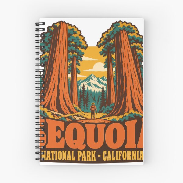Item preview, Sequoia National Park Gift - Retro Sequoia Souvenir designed and sold by RedRubyBubble.