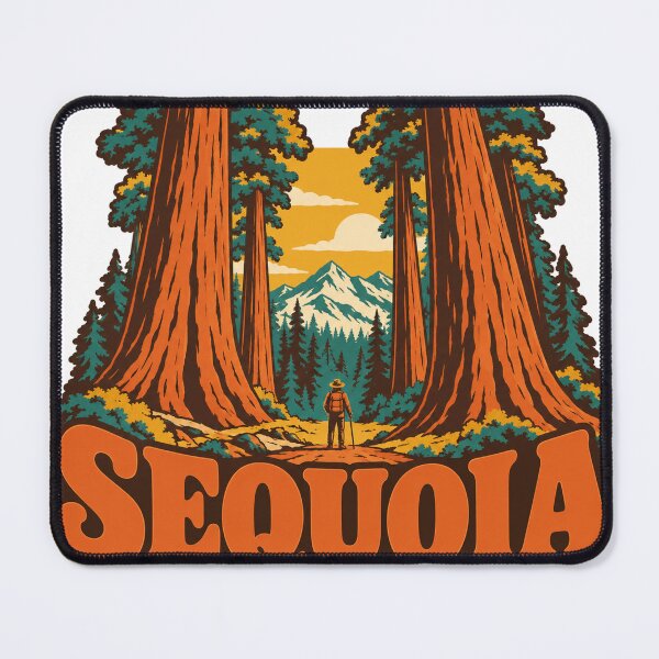 Item preview, Sequoia National Park Gift - Retro Sequoia Souvenir designed and sold by RedRubyBubble.