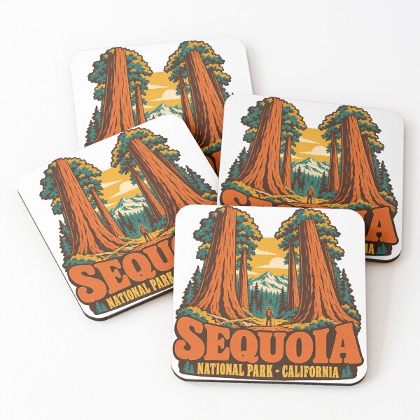 Item preview, Sequoia National Park Gift - Retro Sequoia Souvenir designed and sold by RedRubyBubble.