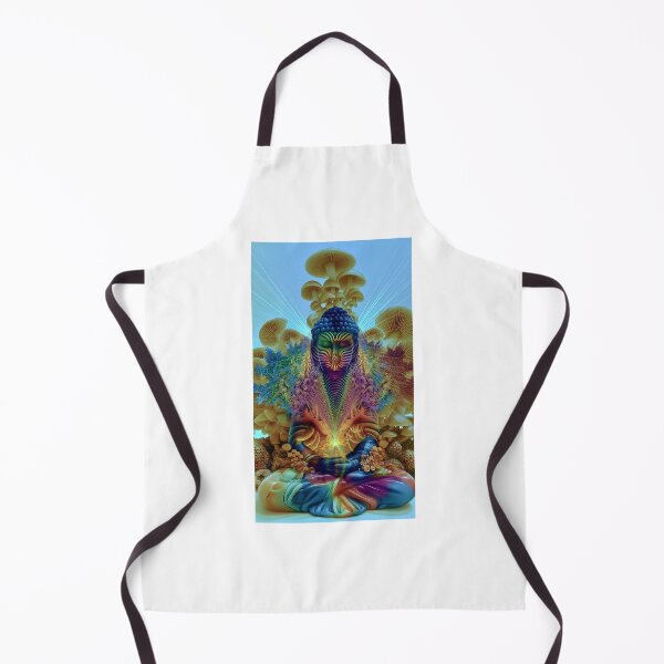 Item preview, Meditating Buddha Among Golden Mushrooms designed and sold by MongLongStudio.