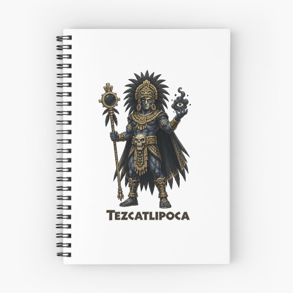 Item preview, Tezcatlipoca, the Mexica (Aztec) God of Night, Sorcery, and Destiny designed and sold by ArteTeoma.