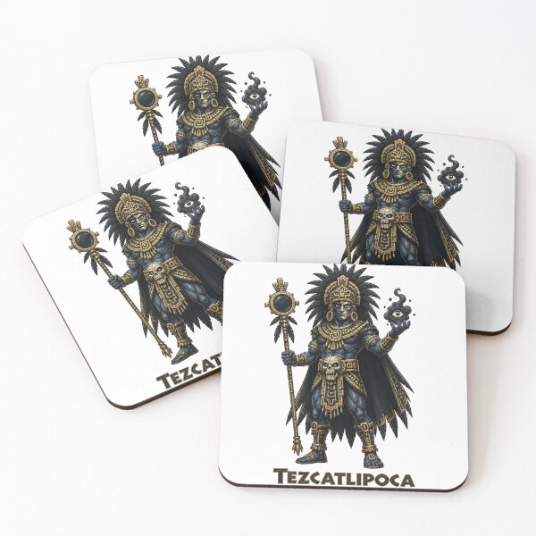Item preview, Tezcatlipoca, the Mexica (Aztec) God of Night, Sorcery, and Destiny designed and sold by ArteTeoma.