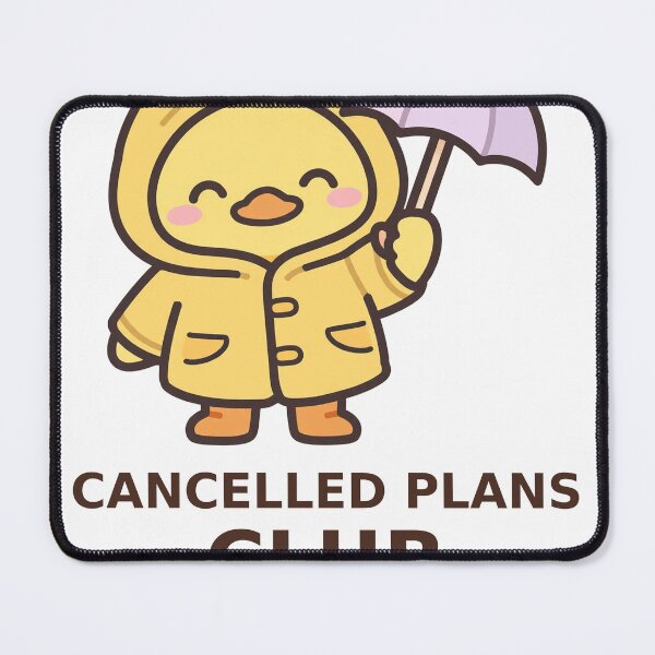 Item preview, Cancelled Plans Club - Kawaii Duck designed and sold by Visual Dept..