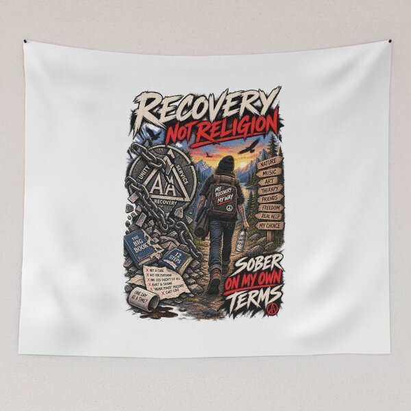 Item preview, Recover Not Religion-Anti AA designed and sold by FakePeopleSuck.