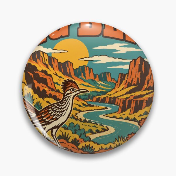 Artikelvorschau, Geschenkidee für den Big-Bend-Nationalpark – Retro-Souvenir aus Big Bend entworfen und verkauft von RedRubyBubble.