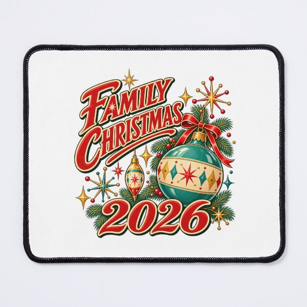 Item preview, Family Christmas 2026 Retro Ornaments and Starbursts designed and sold by skyartdesign.