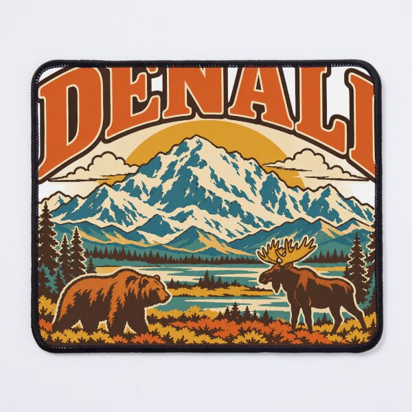 Item preview, Denali National Park Gift - Retro Denali Souvenir designed and sold by RedRubyBubble.