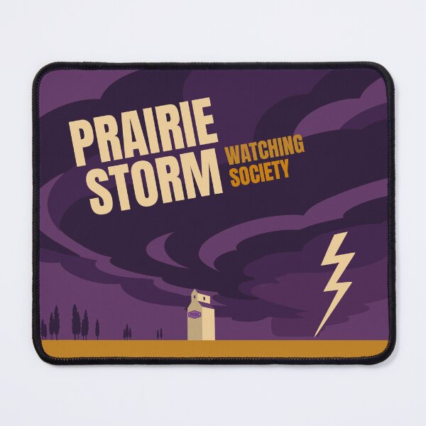 Item preview, Prairie Storm Watching Society — Retro Thunderstorm Art designed and sold by OddlyEnoughArt.