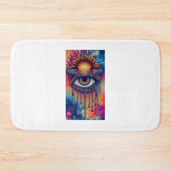Item preview, Sunburst Eye Dripping Neon Tears designed and sold by MongLongStudio.