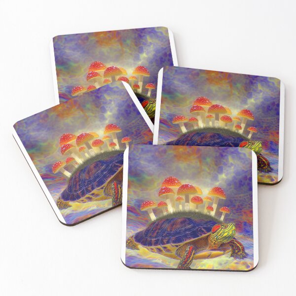 Item preview, Turtle Carrying a Mushroom Garden designed and sold by MongLongStudio.