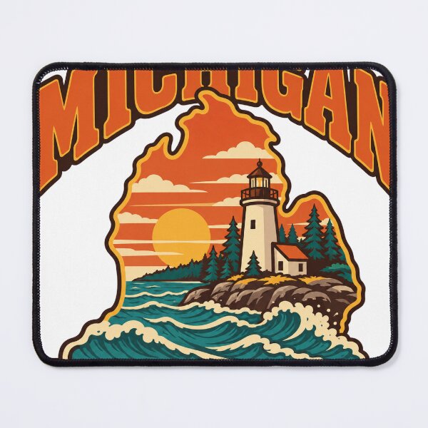 Item preview, Michigan Gift - Great Lakes State Of Mind designed and sold by RedRubyBubble.