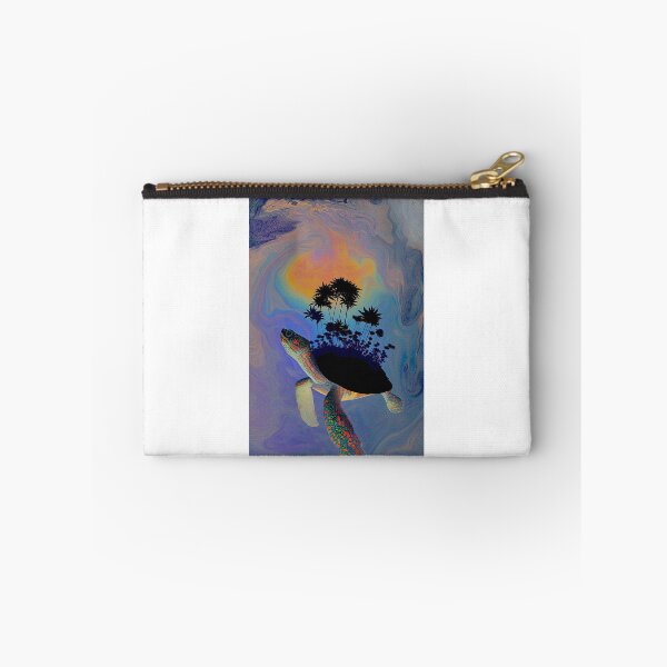 Item preview, Turtle Swimming Under a Palm Island designed and sold by MongLongStudio.