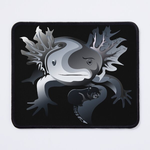 Item preview, Geometric Axolotl Portrait - Liquid Chrome Variant designed and sold by DB-Vector-Art.