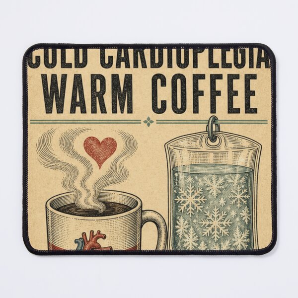 Item preview, Cold Cardioplegia Warm Coffee Operating Room Perfusionist Tag designed and sold by BoosterShop.