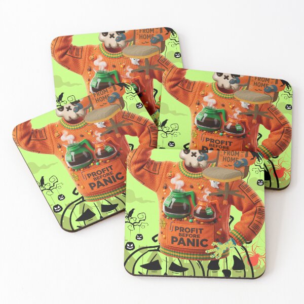 Item preview, 'Profit Before Panic' Halloween Office Swag :: Ghouls, Goals & Growth designed and sold by Communication Optimists.