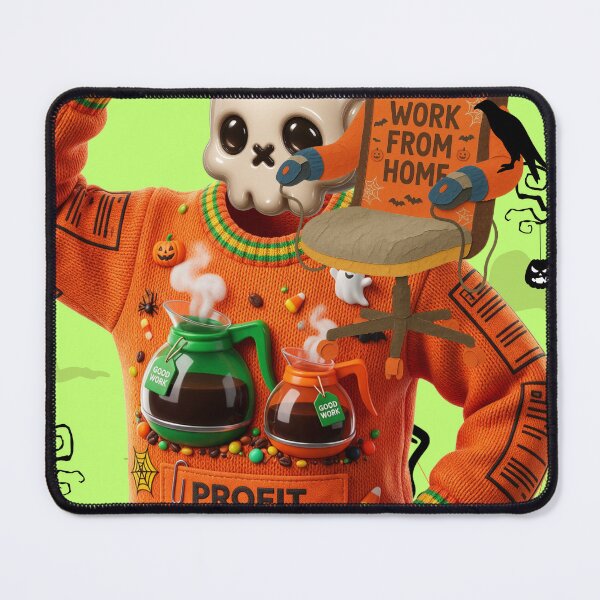 Item preview, 'Profit Before Panic' Halloween Office Swag :: Ghouls, Goals & Growth designed and sold by Communication Optimists.