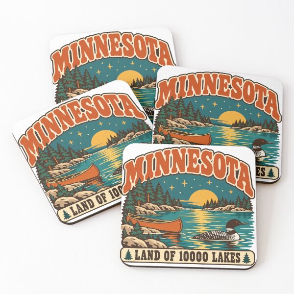 Item preview, Minnesota Gift - Land Of 10000 Lakes designed and sold by RedRubyBubble.