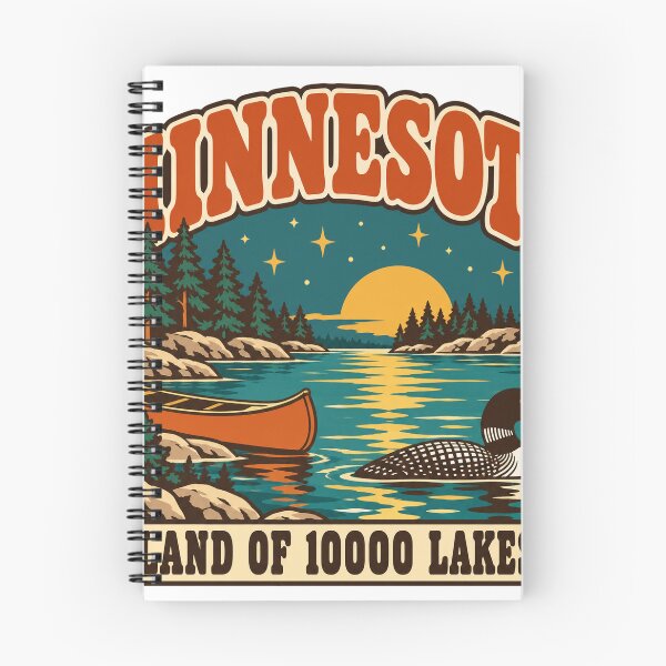 Item preview, Minnesota Gift - Land Of 10000 Lakes designed and sold by RedRubyBubble.