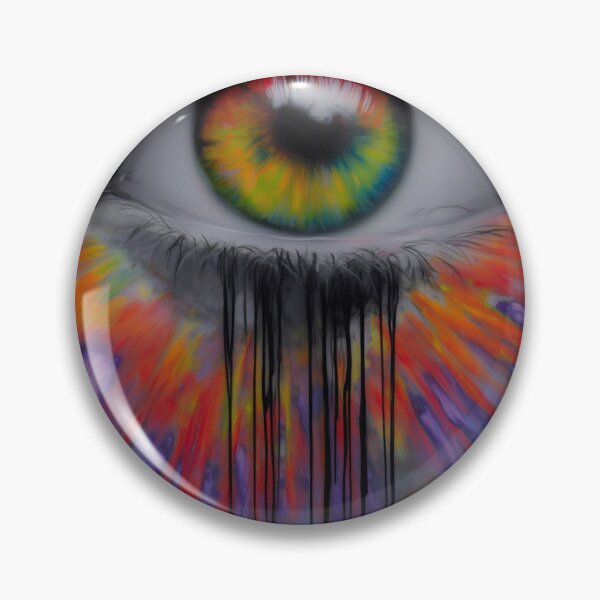 Item preview, Blue Buddha Over a Dripping Rainbow Eye designed and sold by MongLongStudio.