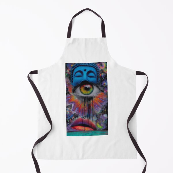 Item preview, Blue Buddha Over a Dripping Rainbow Eye designed and sold by MongLongStudio.