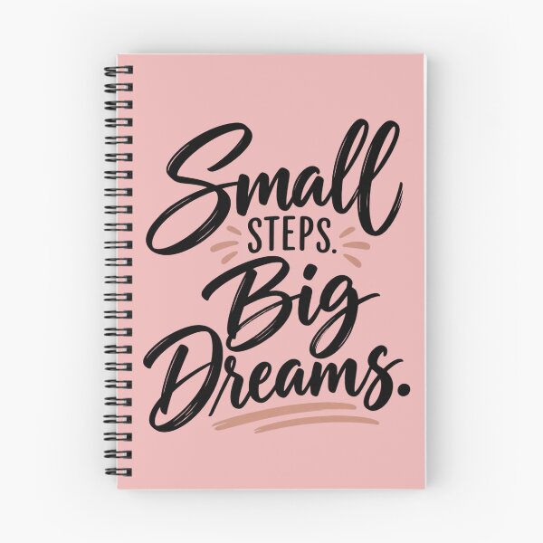 Item preview, Small Steps Big Dreams Motivational Quote designed and sold by MH Digital Studio .