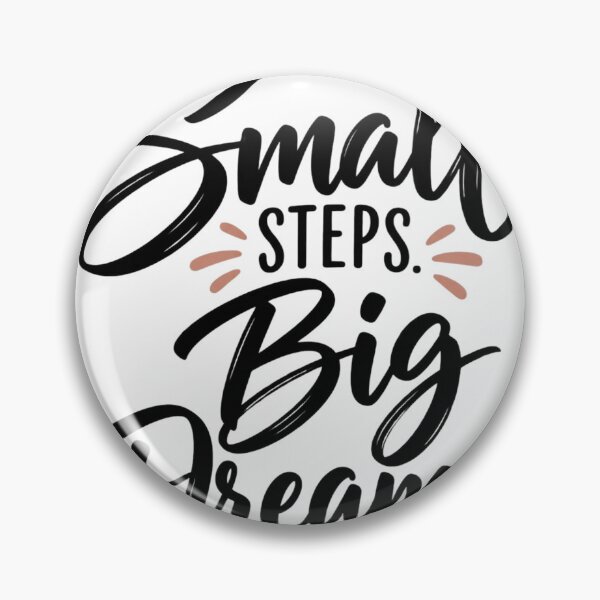 Item preview, Small Steps Big Dreams Motivational Quote designed and sold by MH Digital Studio .