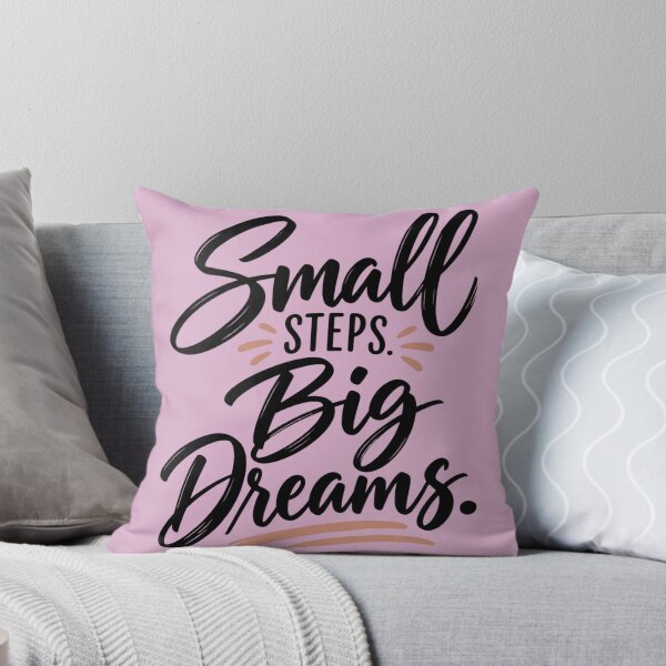 Item preview, Small Steps Big Dreams Motivational Quote designed and sold by MH Digital Studio .