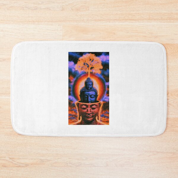 Item preview, Fire Tree Rising From Nested Buddha Heads designed and sold by MongLongStudio.