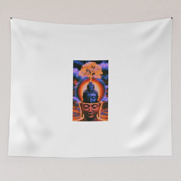 Item preview, Fire Tree Rising From Nested Buddha Heads designed and sold by MongLongStudio.
