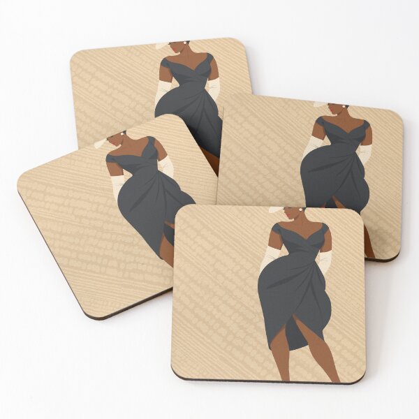 Item preview, Vintage Glamour — Mid-Century Black Woman Fashion Illustration designed and sold by OddlyEnoughArt.