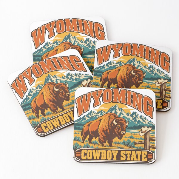 Item preview, Wyoming Gift - Cowboy State designed and sold by RedRubyBubble.