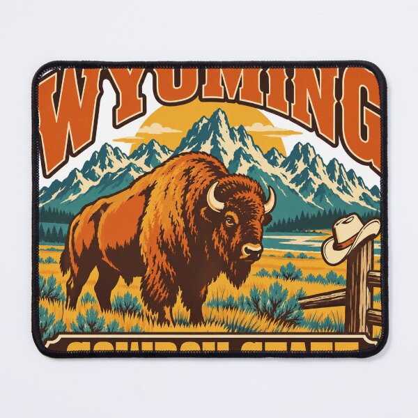 Item preview, Wyoming Gift - Cowboy State designed and sold by RedRubyBubble.