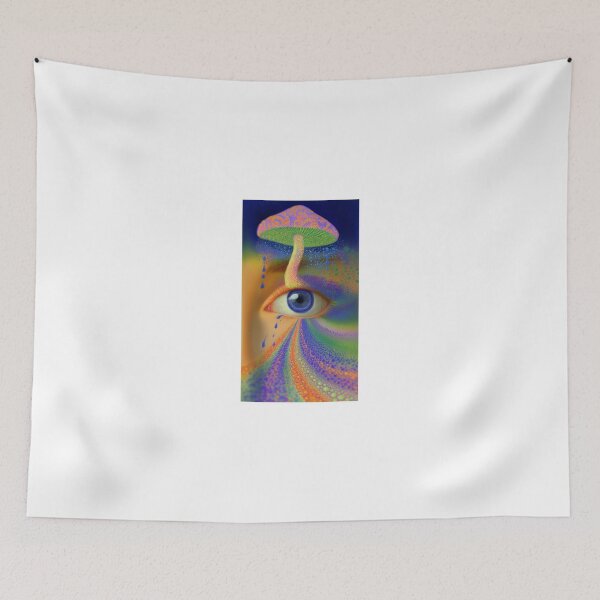 Item preview, Mushroom Growing From a Blue Eye designed and sold by MongLongStudio.