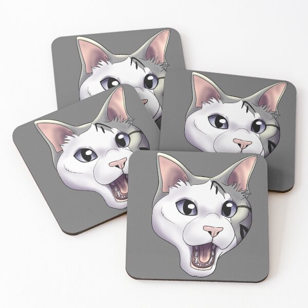 Item preview, Funny cat reaction sticker gasp designed and sold by GnomelyDragon.