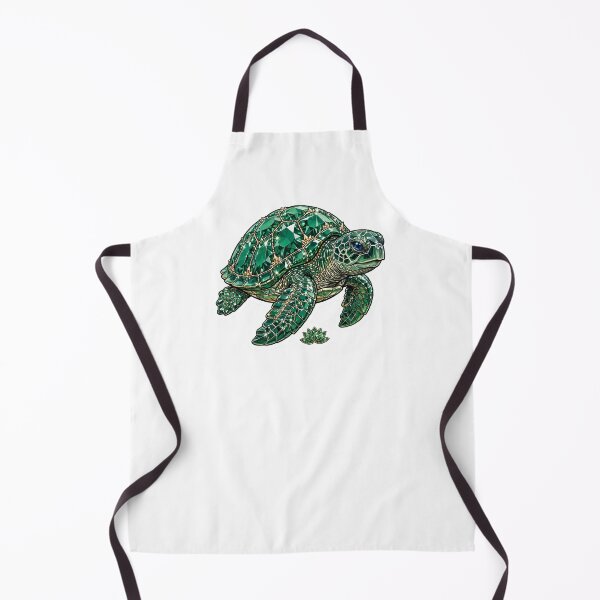 Item preview, Sea Turtle Crystal Sticker - Emerald Green Diamond Turtle designed and sold by FineLineBotanical .