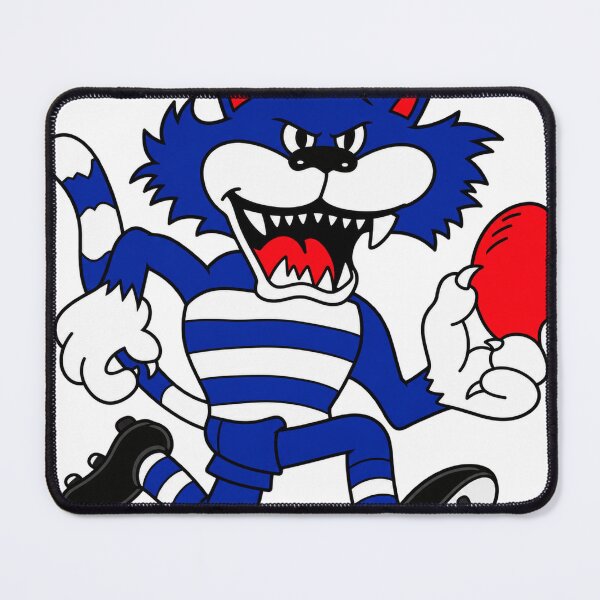 Item preview, The Mighty Cats Retro Logo Drawing designed and sold by Luke Foran Sports Art.