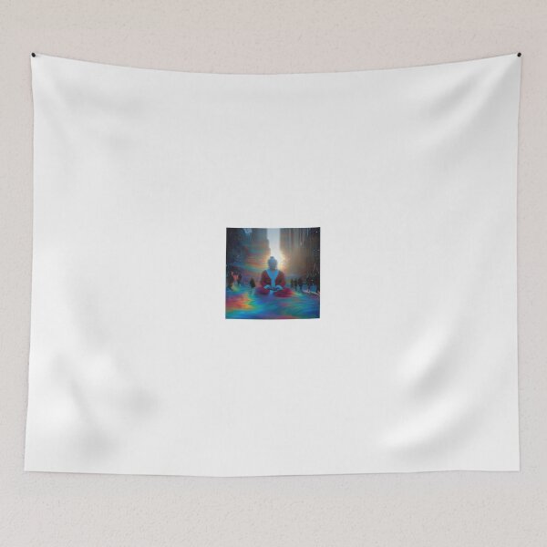 Item preview, Meditating Buddha in a Neon City Street designed and sold by MongLongStudio.