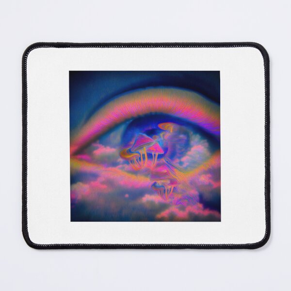 Item preview, Mushrooms Floating Inside a Neon Eye designed and sold by MongLongStudio.