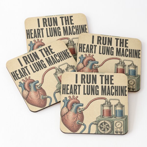 Item preview, I Run The Heart Lung Machine Proud Perfusionist Hospital Tag designed and sold by BoosterShop.