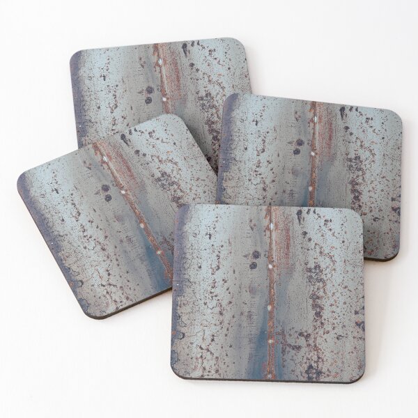 Item preview, Rusted Industrial Metal Sheet with Vertical Seam and Gritty Texture designed and sold by homydesign.